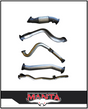 MANTA 3" TURBO BACK EXHAUST SYSTEM  FITS TOYOTA LANDCRUISER VDJ79R 4.5L V8 SINGLE CAB 2007-2016
