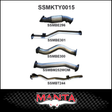 MANTA 3" TURBO BACK EXHAUST SYSTEM FITS TOYOTA LANDCRUISER VDJ79R 4.5L V8 DUAL CAB 2012-2016