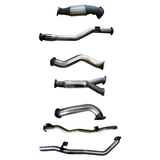 MANTA 3" TWIN TURBO BACK EXHAUST SYSTEM FITS TOYOTA LANDCRUISER VDJ79R 4.5L V8 DUAL CAB 2012-2016