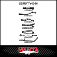 MANTA 3" TWIN TURBO BACK EXHAUST SYSTEM FITS TOYOTA LANDCRUISER VDJ79R 4.5L V8 DUAL CAB 2012-2016