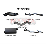 MANTA 3" TURBO BACK EXHAUST SYSTEM (DPF DELETE) FITS TOYOTA LANDCRUISER VDJ79R 4.5L V8 2016-2025
