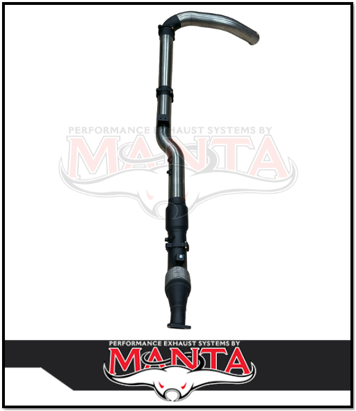 MANTA 4" TURBO BACK SIDE-EXIT EXHAUST SYSTEM (DPF DELETE) FITS TOYOTA LANDCRUISER VDJ79R 4.5L V8 SINGLE CAB 2016-2025