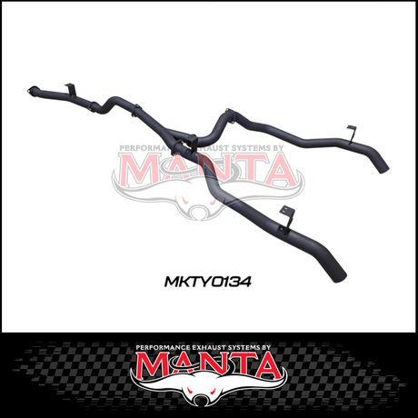 MANTA TWIN 3" DPF BACK EXHAUST SYSTEM FITS TOYOTA LANDCRUISER VDJ79R 4.5L V8 2016-2025