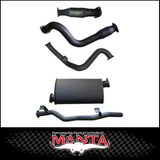 MANTA 3" STAINLESS STEEL TURBO BACK EXHAUST SYSTEM FITS TOYOTA LANDCRUISER VDJ79R 4.5L V8 SINGLE CAB 2007-2016 - CAT/MUFFLER (SSMKTY0004)