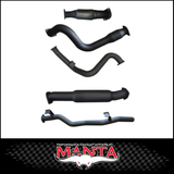 MANTA 3" STAINLESS STEEL TURBO BACK EXHAUST SYSTEM FITS TOYOTA LANDCRUISER VDJ79R 4.5L V8 SINGLE CAB 2007-2016 - CAT/MUFFLER (SSMKTY0004)