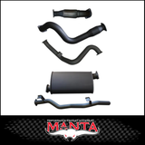 MANTA 3" STAINLESS STEEL TURBO BACK EXHAUST SYSTEM FITS TOYOTA LANDCRUISER VDJ79R 4.5L V8 SINGLE CAB 2007-2016 - CAT/MUFFLER (SSMKTY0004)