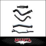 MANTA 3" STAINLESS STEEL TURBO BACK EXHAUST SYSTEM FITS TOYOTA LANDCRUISER VDJ79R 4.5L V8 SINGLE CAB 2007-2016 - CAT/MUFFLER (SSMKTY0004)
