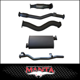 MANTA 3" STAINLESS STEEL TURBO BACK EXHAUST SYSTEM FITS TOYOTA LANDCRUISER VDJ79R 4.5L V8 DUAL CAB 2012-2016 - CAT/HOTDOG (SSMKTY0011)