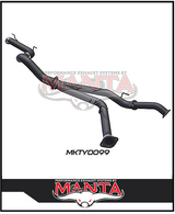 MANTA 3" TWIN INTO 4" DPF BACK EXHAUST FITS TOYOTA LANDCRUISER VDJ200R 2015-2021