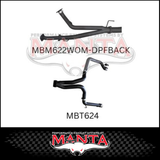 MANTA 3" TWIN DPF BACK EXHAUST SYSTEM (L & R EXIT) FITS TOYOTA LANDCRUISER VDJ200R 4.5L V8 2015-2021