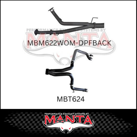 MANTA 3" TWIN DPF BACK EXHAUST SYSTEM (L & R EXIT) FITS TOYOTA LANDCRUISER VDJ200R 4.5L V8 2015-2021