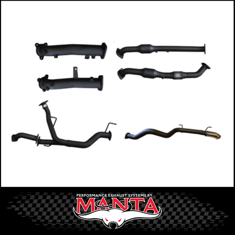 MANTA 2.5" TWIN INTO 3" STAINLESS STEEL TURBO BACK EXHAUST SYSTEM FITS TOYOTA LANDCRUISER VDJ200R 4.5L V8 2015-2021 - NO CATS/2 MUFFLERS (SSMKTY0104)