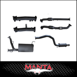 MANTA 2.5" TWIN INTO 3" STAINLESS STEEL TURBO BACK EXHAUST SYSTEM FITS TOYOTA LANDCRUISER VDJ200R 4.5L V8 2015-2021 - NO CATS/2 MUFFLERS (SSMKTY0104)
