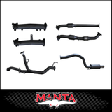 MANTA 2.5" TWIN INTO 3" STAINLESS STEEL TURBO BACK EXHAUST SYSTEM FITS TOYOTA LANDCRUISER VDJ200R 4.5L V8 2015-2021 - NO CATS/2 MUFFLERS (SSMKTY0104)