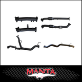 MANTA 2.5" TWIN INTO 3" STAINLESS STEEL TURBO BACK EXHAUST SYSTEM FITS TOYOTA LANDCRUISER VDJ200R 4.5L V8 2015-2021 - NO CATS/2 MUFFLERS (SSMKTY0104)