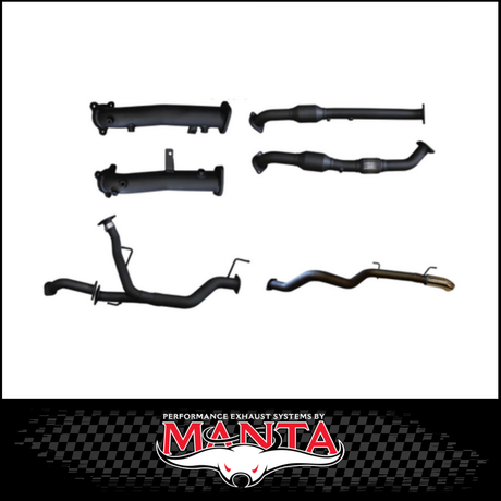 MANTA 2.5" TWIN INTO 3" STAINLESS STEEL TURBO BACK EXHAUST SYSTEM FITS TOYOTA LANDCRUISER VDJ200R 4.5L V8 2015-2021 - NO CATS/2 MUFFLERS (SSMKTY0104)