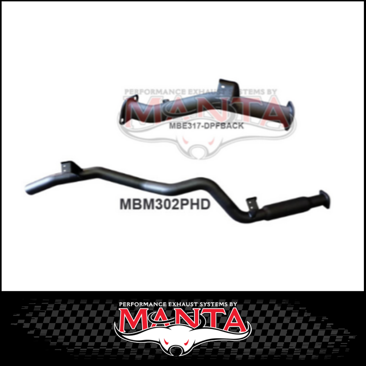 MANTA 3" STAINLESS STEEL DPF BACK EXHAUST SYSTEM FITS TOYOTA LANDCRUISER VDJ76R 4.5L V8 WAGON 2016-2025 - HOTDOG (SSMKTY0163HD)
