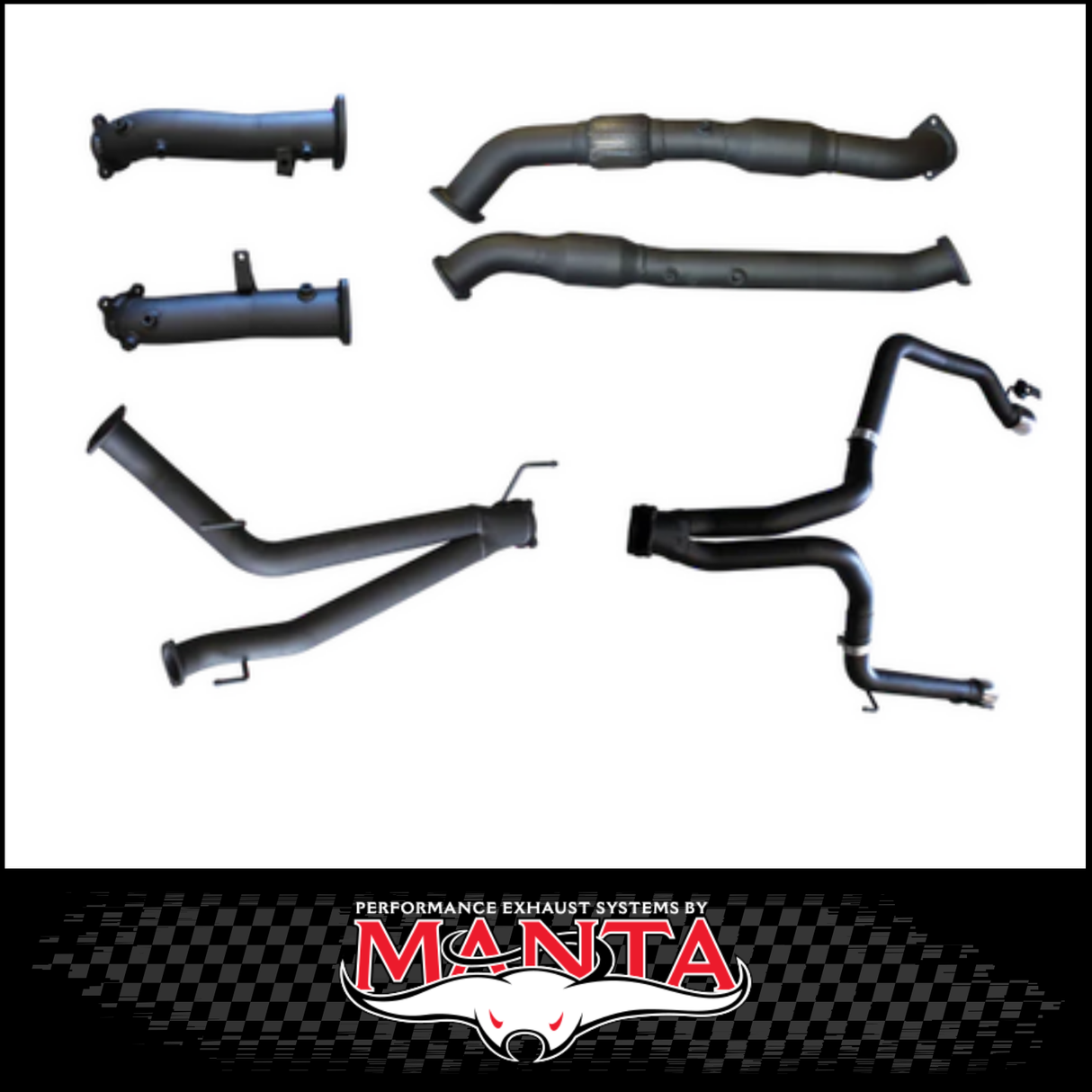 MANTA 3" TWIN TURBO BACK EXHAUST SYSTEM (L & R EXIT) FITS TOYOTA LANDCRUISER VDJ200R 4.5L V8 2015-2021