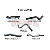MANTA 3" TURBO BACK EXHAUST SYSTEM (DPF DELETE) FITS TOYOTA LANDCRUISER VDJ78R 4.5L V8 TROOP CARRIER 2016-2025