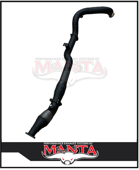 MANTA 4" TURBO BACK SIDE-EXIT EXHAUST SYSTEM (DPF DELETE) FITS TOYOTA LANDCRUISER VDJ79R 4.5L V8 DUAL CAB 2016-2025 - CAT (MK