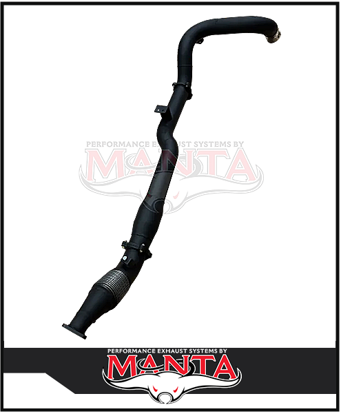 MANTA 4" TURBO BACK SIDE-EXIT EXHAUST SYSTEM (DPF DELETE) FITS TOYOTA LANDCRUISER VDJ79R 4.5L V8 SINGLE CAB 2016-2025 - CAT (