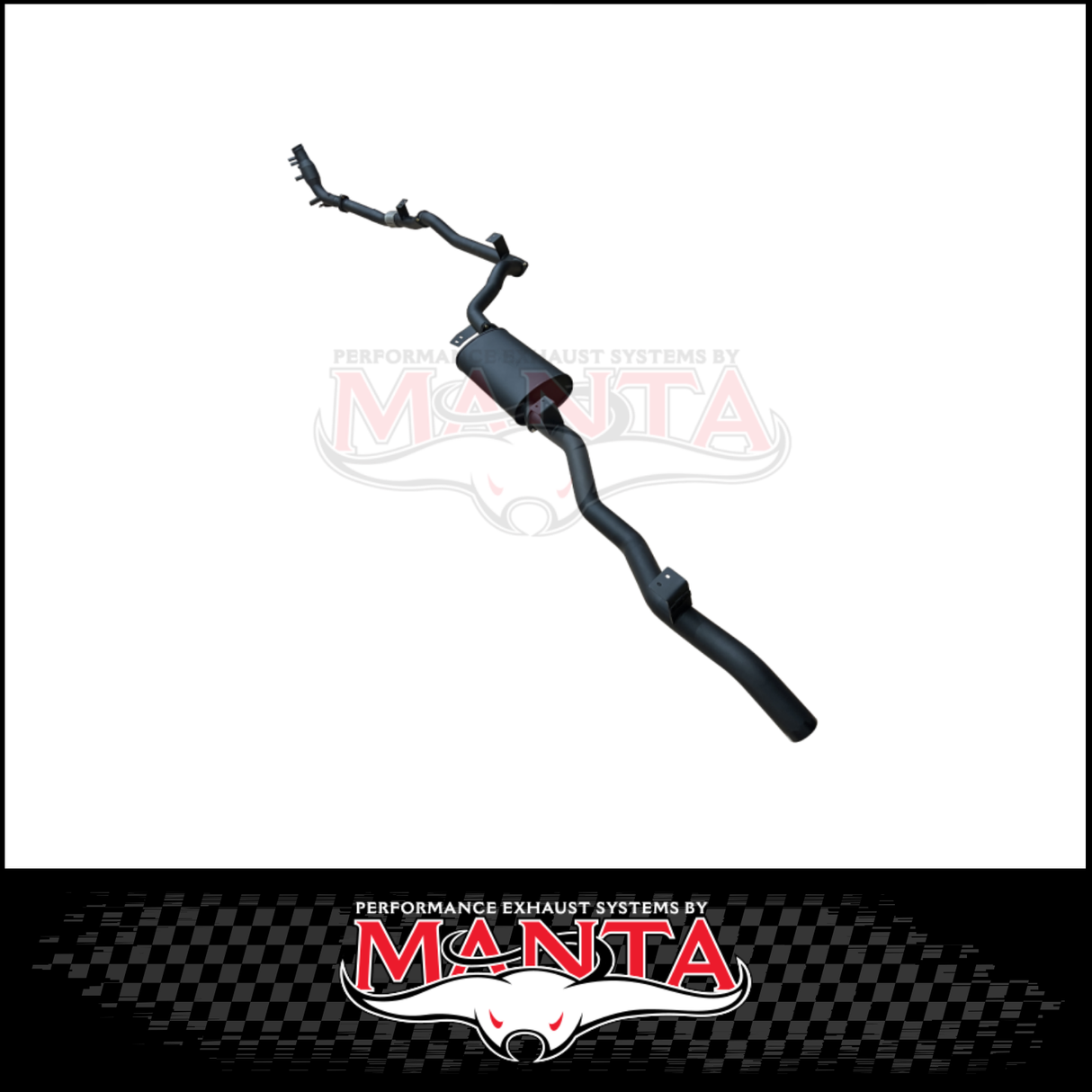 MANTA 3" TURBO BACK EXHAUST SYSTEM (DPF DELETE) FITS TOYOTA LANDCRUISER GDJ79R 2.8L 4CYL 10/2023-ON - CAT/PIPE ONLY (MKTY0402)