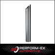 CHROME EXHAUST STACK MITRE CUT 5" OD X 36" (915MM) LONG WITH PLAIN INLET (MPS5036)