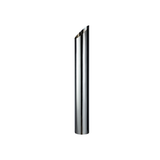 CHROME EXHAUST STACK MITRE CUT 5" OD LONG WITH PLAIN INLET