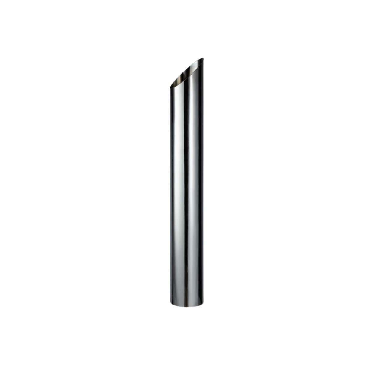 CHROME EXHAUST STACK MITRE CUT 5" OD X 60" (1525MM) LONG WITH EXPANDED INLET (MXS5060)