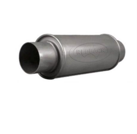 5" ROUND X 12" LONG 2 .25" C/C GLASS PACKED REDBACK UNIVERSAL MUFFLER (N618GPC)