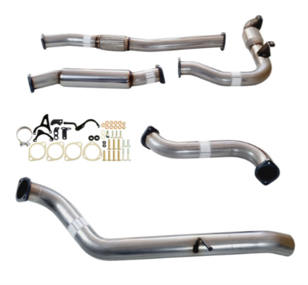 PERFORM-EX 3" STAINLESS STEEL TURBO BACK EXHAUST SYSTEM FITS NISSAN PATROL Y61 GU 3.0L TD WAGON 2000-2016 - CAT/HOTDOG (NI206