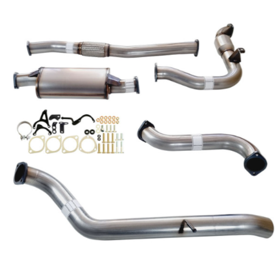 PERFORM-EX 3" STAINLESS STEEL TURBO BACK EXHAUST SYSTEM FITS NISSAN PATROL Y61 GU 3.0L TD WAGON 2000-2016 - CAT/MUFFLER (NI20
