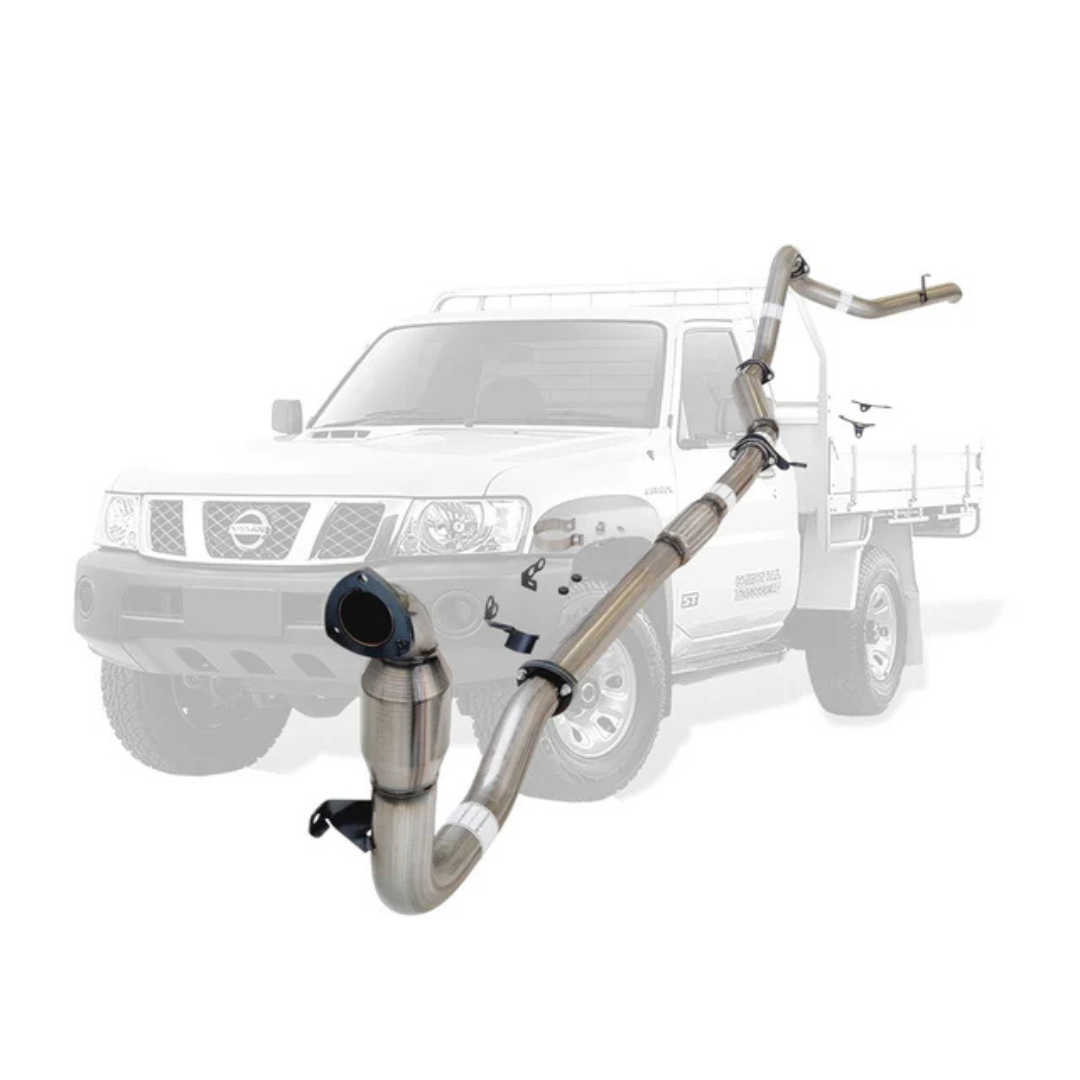 PERFORM-EX 3" STAINLESS STEEL TURBO BACK EXHAUST SYSTEM FITS NISSAN PATROL Y61 GU 3.0L TD UTE 2000-2016 - CAT/HOTDOG (NI207-H