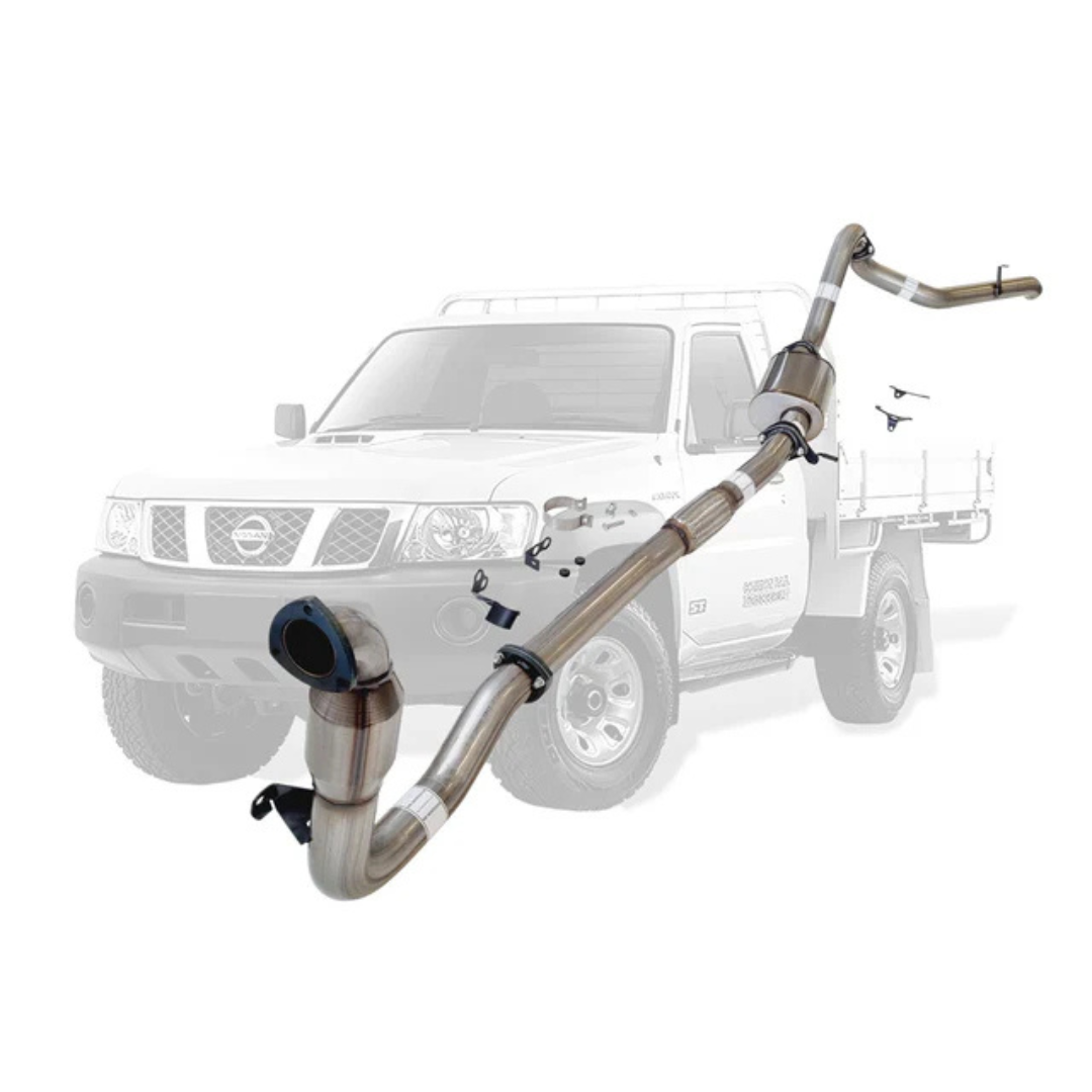 PERFORM-EX 3" STAINLESS STEEL TURBO BACK EXHAUST SYSTEM FITS NISSAN PATROL Y61 GU 3.0L TD UTE 2000-2016 - CAT/MUFFLER (NI207-