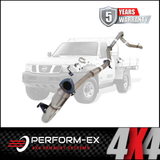 PERFORM-EX 3" STAINLESS STEEL TURBO BACK EXHAUST SYSTEM FITS NISSAN PATROL Y61 GU 3.0L TD UTE 2000-2016 - CAT/PIPE ONLY (NI20