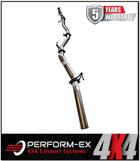 PERFORM-EX 3" STAINLESS STEEL TURBO BACK EXHAUST SYSTEM FITS NISSAN NAVARA D23 NP300 2.3L TD 4CYL 2015-ON