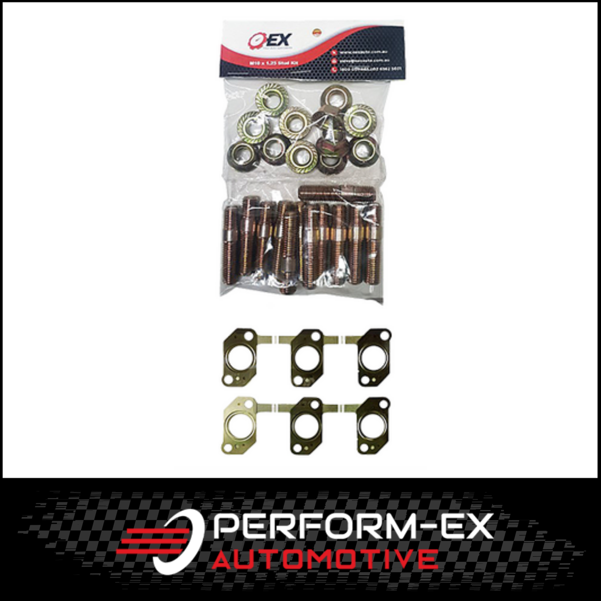 EXHAUST MANIFOLD GASKET, STUD & NUT KIT FITS TOYOTA LANDCRUISER HZJ105R 4.2L 1HZ