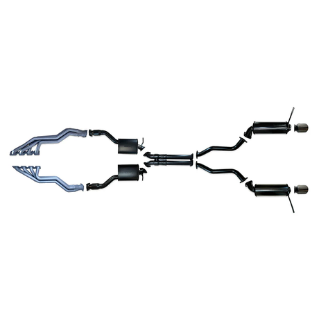 PACEMAKER HEADERS, CATS AND 3" CATBACK EXHAUST SYSTEM FITS JEEP GRAND CHEROKEE WK2 SRT8 6.4L V8 2012-2021 (PP2654-52)