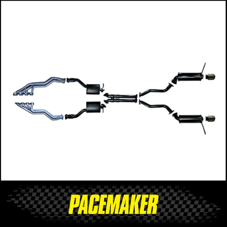 PACEMAKER CERAMIC COATED HEADERS, CATS AND 3" CATBACK EXHAUST SYSTEM FITS JEEP GRAND CHEROKEE WK2 SRT8 6.4L V8 2012-2021 (PP2654-53)