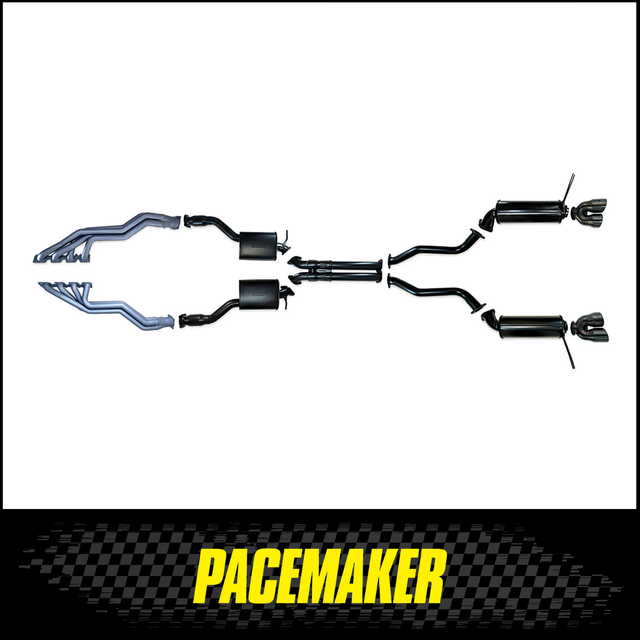 PACEMAKER HEADERS, CATS AND 3" CATBACK EXHAUST SYSTEM FITS JEEP GRAND CHEROKEE WK2 TRACKHAWK 6.4L SUPERCHARGED V8 2018-2021 (PP2655-52)