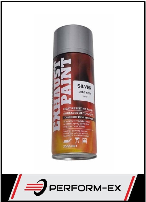 HIGH TEMPERATURE EXHAUST SYSTEM PAINT 400DEG SILVER