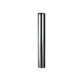 CHROME EXHAUST STACK STRAIGHT CUT 3.5" OD WITH PLAIN INLET
