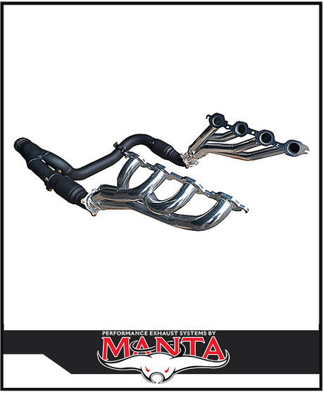 MANTA CERAMIC EXTRACTORS CATS & Y-PIPE KIT FITS CHEVROLET SILVERADO 1500 ZR1 ZR2 6.2L V8 (SSMKCH0007)
