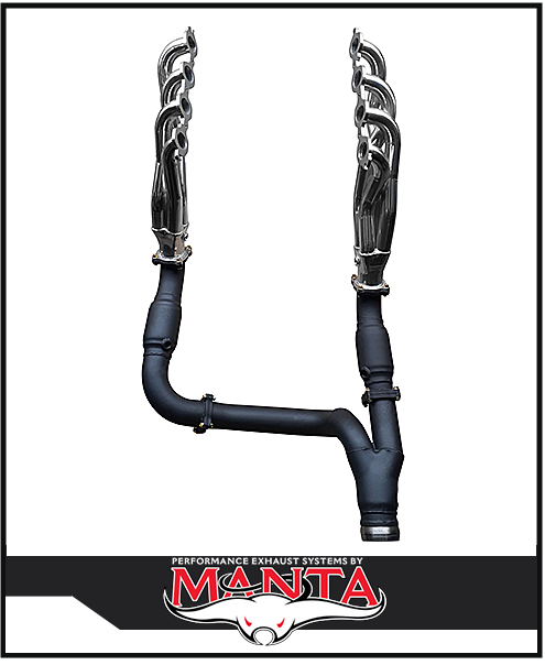 MANTA CERAMIC EXTRACTORS CATS & Y-PIPE KIT FITS CHEVROLET SILVERADO 1500 ZR1 ZR2 6.2L V8 (SSMKCH0007)