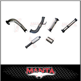 MANTA TURBO BACK 4" EXHAUST SYSTEM SUITS OEM TAILPIPE (DPF DELETE) FITS CHEVROLET SILVERADO 2500 HD LTZ 6.6L TD V8 - NO CAT/M