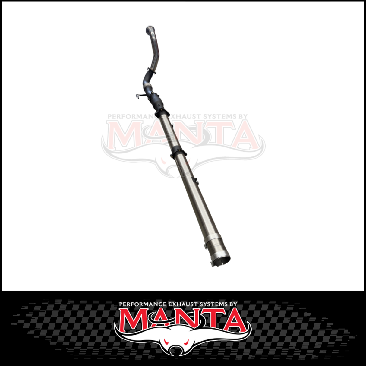 MANTA TURBO BACK 4" EXHAUST SYSTEM SUITS OEM TAILPIPE (DPF DELETE) FITS CHEVROLET SILVERADO 2500 HD LTZ 6.6L TD V8 - NO CAT/P