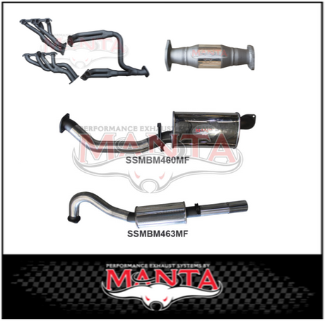 MANTA 3" STAINLESS STEEL ENGINE BACK EXHAUST SYSTEM FITS HOLDEN COMMODORE VL 5.0L V8 SEDAN (SSMKHN0033)
