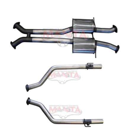 MANTA 3" CATBACK EXHAUST SYSTEM FITS HSV MALOO VY 5.7L 6.0L V8 UTE 10/2002-9/2004 (SSMKHN0223)