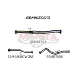 MANTA 3" DPF BACK EXHAUST SYSTEM FITS ISUZU D-MAX TF 3.0L TD 4CYL 2016-6/2020
