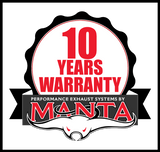 MANTA 3" DPF BACK EXHAUST SYSTEM FITS ISUZU D-MAX RG 3.0L TD 4CYL 2020-ON